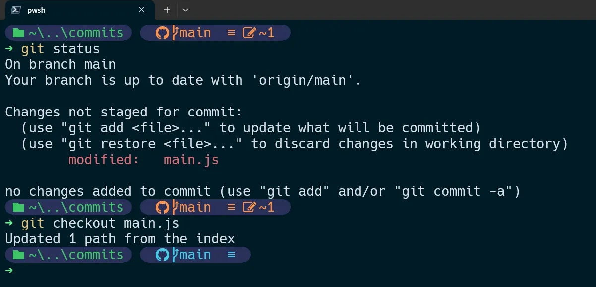 git status