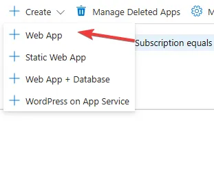 Crear WebApp
