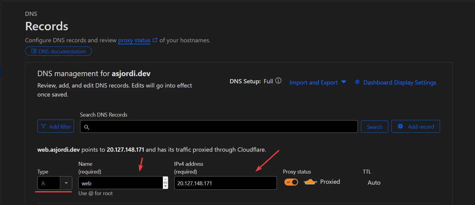 Configuración de DNS