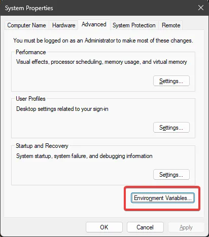Variables de entorno