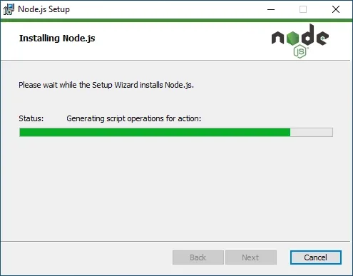 Proceso de instalación de Node.js